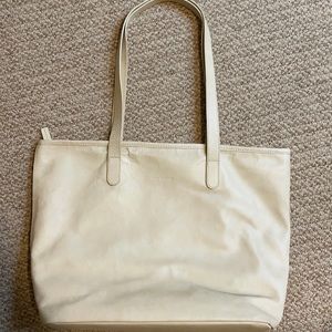 Leather Jack George’s tote